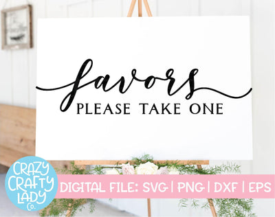 Favors | Wedding SVG Cut File SVG Crazy Crafty Lady Co. 