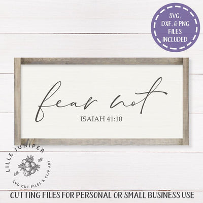Fear Not SVG | Christian SVG | Farmhouse Sign Design SVG LilleJuniper 