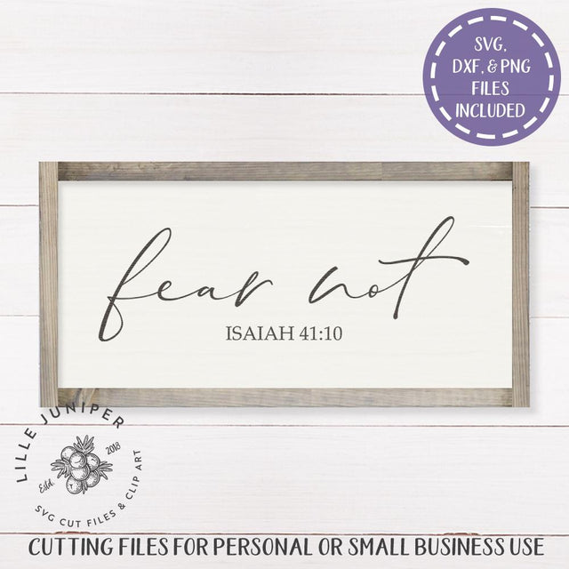 Fear Not SVG | Christian SVG | Farmhouse Sign Design SVG LilleJuniper 