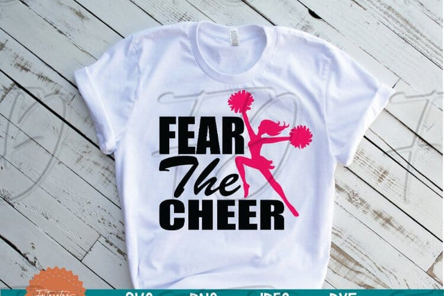 Fear the Chear Svg, Cheer Svg, Cheerleading Svg, Sports Svg, Cheerleader Svg SVG Fortunatus Design Company 