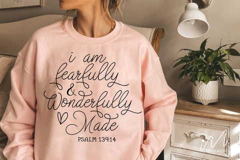 Fearfully and wonderfully made svg, Christian t shirt SVG Isabella Machell 