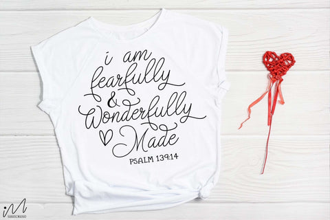 Fearfully and wonderfully made svg, Christian t shirt SVG Isabella Machell 