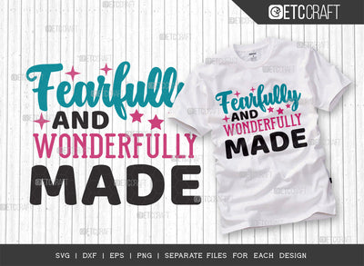 Fearfully And Wonderfully Made SVG Cut File, Newborn Svg, Baby Bump Svg, Cute Baby Svg, Baby Quotes, TG 00030 SVG ETC Craft 