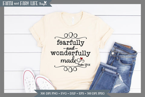 Fearfully and Wonderfully Made SVG Designs by Jolein 