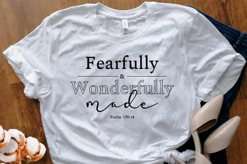Fearfully And Wonderfully Made Svg Png Files, Christian Svg, Bible Verse Svg, Christian Shirt Svg, Jesus Svg, God Svg, Religious svg SVG DesignDestine 