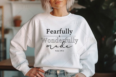 Fearfully And Wonderfully Made Svg Png Files, Christian Svg, Bible Verse Svg, Christian Shirt Svg, Jesus Svg, God Svg, Religious svg SVG DesignDestine 