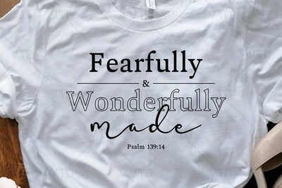 Fearfully And Wonderfully Made Svg Png Files, Christian Svg, Bible Verse Svg, Christian Shirt Svg, Jesus Svg, God Svg, Religious svg SVG DesignDestine 