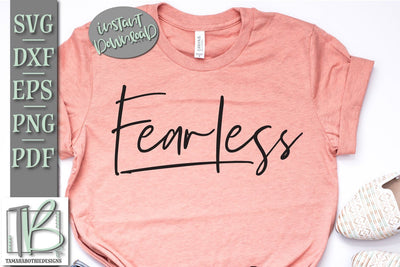 Fearless SVG File, Christian Cut File SVG TB Designs 