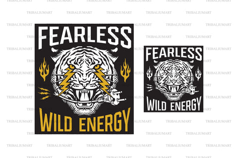 Fearless - Wild Energy Poster SVG TribaliumArtSF 
