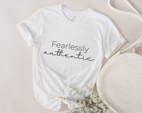 fearlessly authentic svg, Fearless svg, authentic svg, inspirational quote svg, motivational svg, be fearless, be yourself svg, brave svg SVG Fauz 
