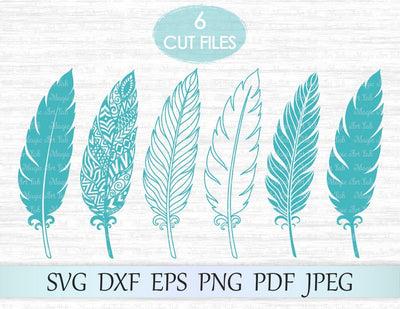 Feather cut files SVG MagicArtLab 