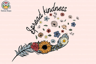 Feather Spread Kindness Sublimation Sublimation LAM HOANG THUY 