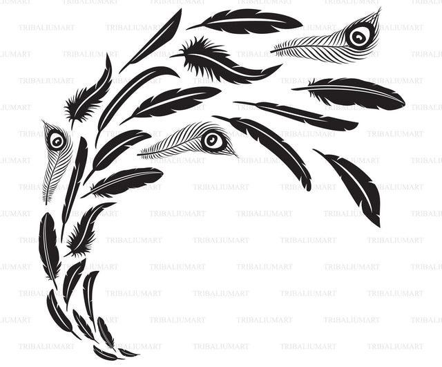 Feathers in flight SVG TribaliumArtSF 