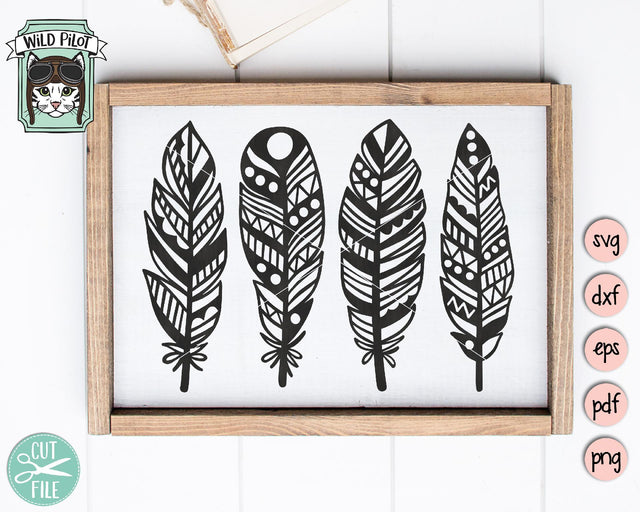 Feathers SVG Cut File SVG Wild Pilot 