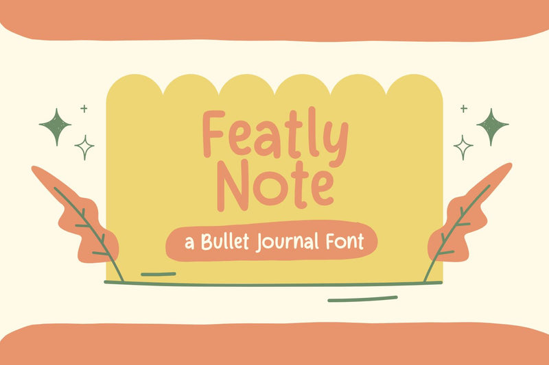 Featly Note - a Bullet Journal Font Font nhfonts 