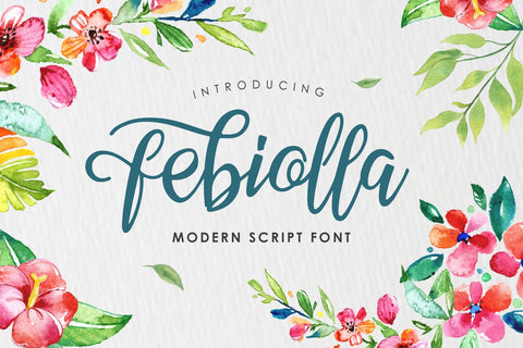 Febiolla Script Font Arterfak Project 