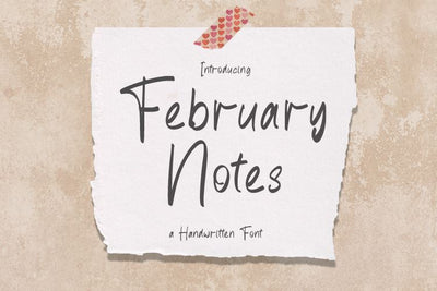 February Notes Font Irvan Randi 