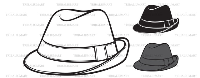 Fedora hat SVG TribaliumArtSF 