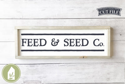 Feed and Seed SVG | Vintage Farm Sign SVG SVG LilleJuniper 