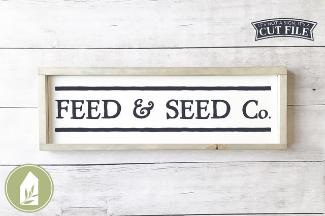 Feed and Seed SVG | Vintage Farm Sign SVG SVG LilleJuniper 