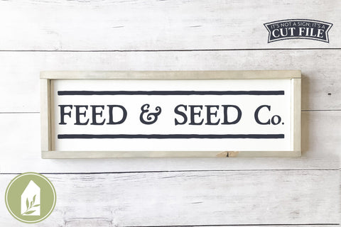 Feed and Seed SVG | Vintage Farm Sign SVG SVG LilleJuniper 