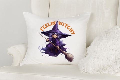 Feelin Witchy - Funny Halloween Sublimation Sublimation CraftLabSVG 