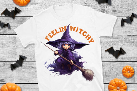 Feelin Witchy - Funny Halloween Sublimation Sublimation CraftLabSVG 