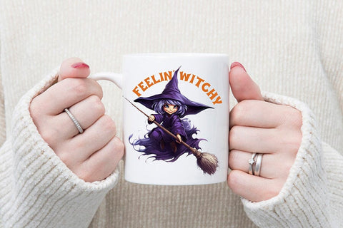 Feelin Witchy - Funny Halloween Sublimation Sublimation CraftLabSVG 