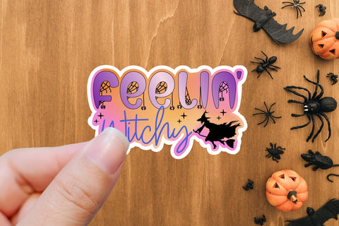 Feelin Witchy PNG | Halloween Printable Sticker Sublimation CraftLabSVG 