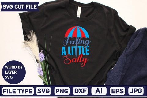 Feeling A Little Salty Svg Cut File,SVGs,quotes-and-sayings,food-drink,mini-bundles,print-cut,on-sale, SVG DesignPlante 503 