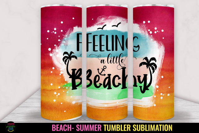 Feeling a Little- Tumbler Sublimation I 20 Oz Summer Tumbler Sublimation Happy Printables Club 