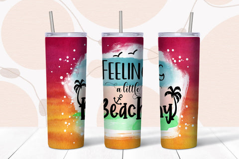Feeling a Little- Tumbler Sublimation I 20 Oz Summer Tumbler Sublimation Happy Printables Club 