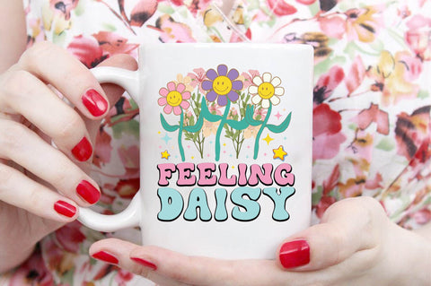 Feeling Daisy Retro PNG Sublimation SVG designartist 