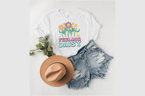 Feeling Daisy Retro PNG Sublimation SVG designartist 