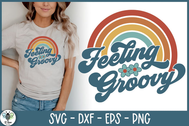Feeling Groovy SVG | Retro Cut File SVG B Renee Design 