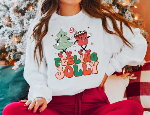 Feeling jolly png , Christmas png , Sublimation file for shirt Design SVG DiamondDesign 