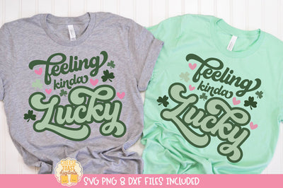 Feeling Kinda Lucky SVG | St Patrick's Day Shirt Design SVG Cheese Toast Digitals 