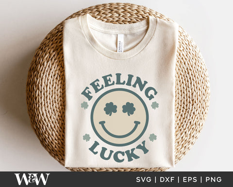 Feeling Lucky Smiley SVG | St Patrick's SVG SVG Wood And Walt 