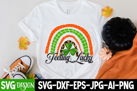 Feeling Lucky Sublimation PNG , Feeling Lucky Sublimation Design, St.Patrick's Day Sublimation, Happy St.Patrick's Day Sublimation Sublimation BlackCatsMedia 