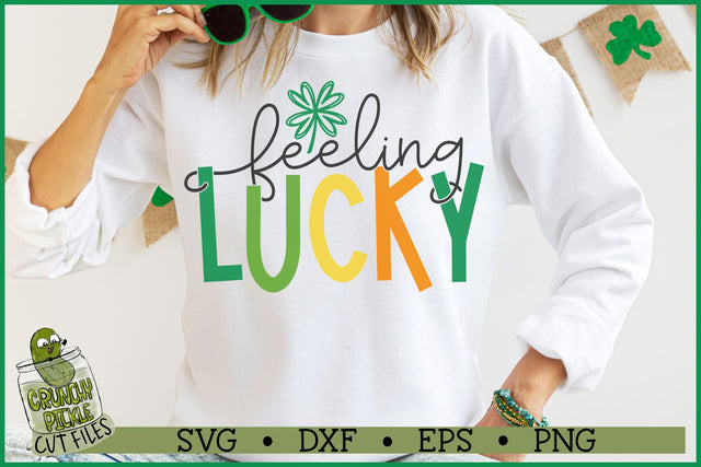 Feeling Lucky SVG File SVG Crunchy Pickle 