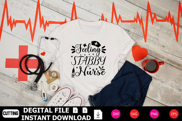 Feeling Stabby Nurse SVG Shahin alam 