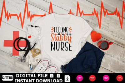 Feeling Stabby Nurse SVG Shahin alam 