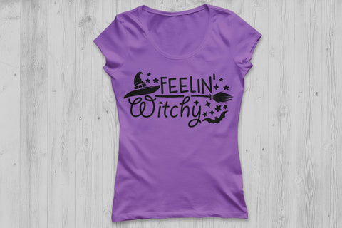 Feeling Witchy| Halloween Witch SVG Cutting Files. SVG CosmosFineArt 