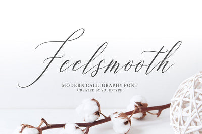Feelsmooth Script Font Solidtype 