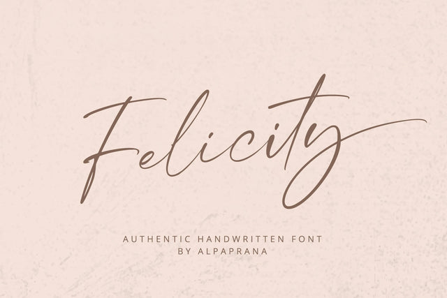 Felicity - Handwritten Font Font Alpaprana Studio 