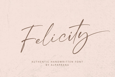 Felicity - Handwritten Font Font Alpaprana Studio 