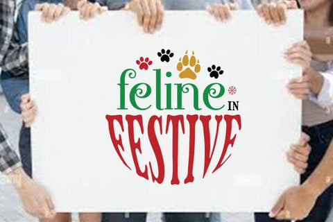 feline festive SVG Angelina750 