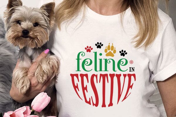 feline festive SVG Angelina750 