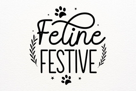 Feline festive SVG Design SVG Regulrcrative 