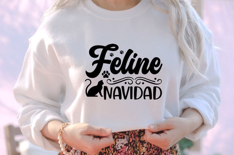 Feline festive SVG SVG DESIGNISTIC 
